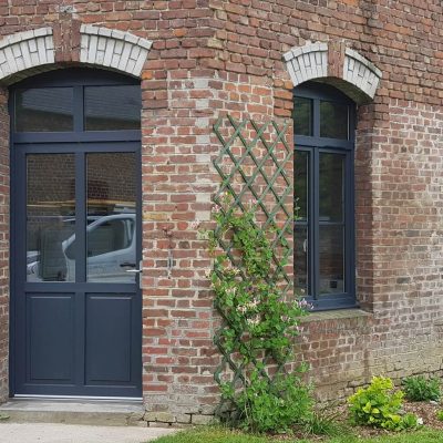 porte entree fenetre ral 7016